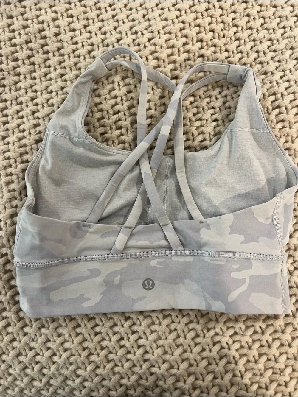 Lululemon Camo energy longline sports bra